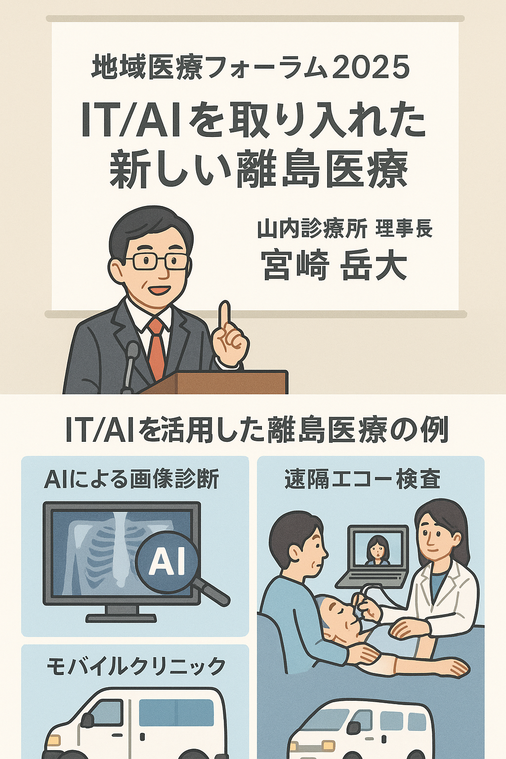 山内診療所 理事長・宮崎岳大が「地域医療フォーラム2025」で講演😃